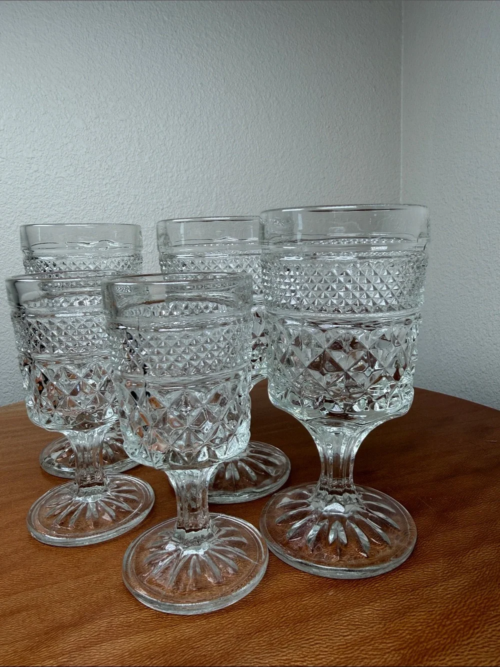 Anchor Hocking Wexford Goblets Two 4.5